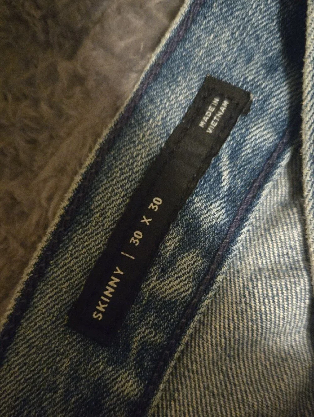 PacSun Men's Distressed Skinny Light Wash Denim Ripped Jeans Size 30x30